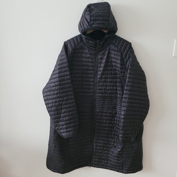 L.L. Bean Women's Ultra Light Goose Down Black Puffer Jacket-3X - Picture 1 of 9